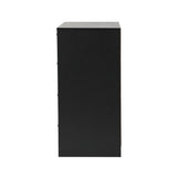 Abruzzi Nero Genuine Rattan Wooden 5 Chest of Drawers | 5 Draw Storage Dresser Unit