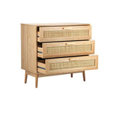 Abruzzi Rattan 3 or 9 Chest of Drawers Dresser Cabinet | Rattan Storage Unit Furniture