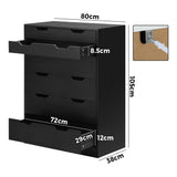 Parisi Bedroom 6 Chest of Drawers Tallboy Cabinet | Handle Pull Modern Tallboy Storage Cabinet