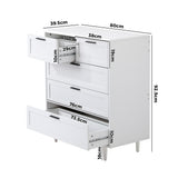 Essenza Mila 5 Draw Modern Dresser Tallboy | 5 Draw Chest Of Drawers Wooden Storage Unit