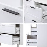 Essenza Mila 5 Draw Modern Dresser Tallboy | 5 Draw Chest Of Drawers Wooden Storage Unit
