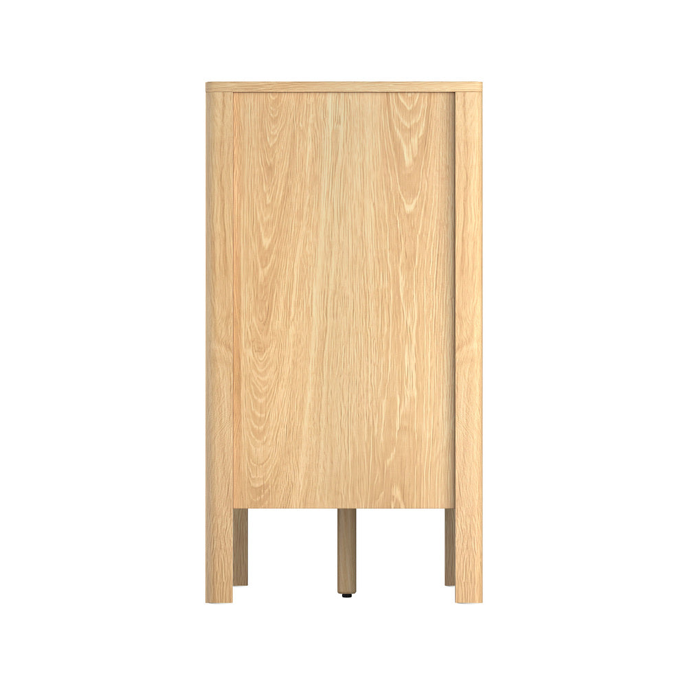 Aston 6 Chest Of Draws Handle Free Dresser Unit | Modern Scandi Style Six Draw Lowboy