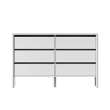 Aston 6 Chest Of Draws Handle Free Dresser Unit | Modern Scandi Style Six Draw Lowboy
