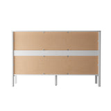 Aston 6 Chest Of Draws Handle Free Dresser Unit | Modern Scandi Style Six Draw Lowboy