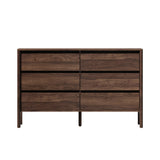 Aston 6 Chest Of Draws Handle Free Dresser Unit | Modern Scandi Style Six Draw Lowboy