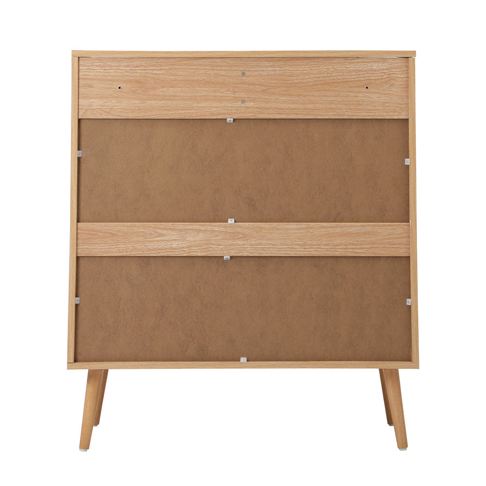 Cozzi 5 or 6 Draw Wood Rattan Dresser Unit | Tallboy Chest Of Drawers Storage Unit