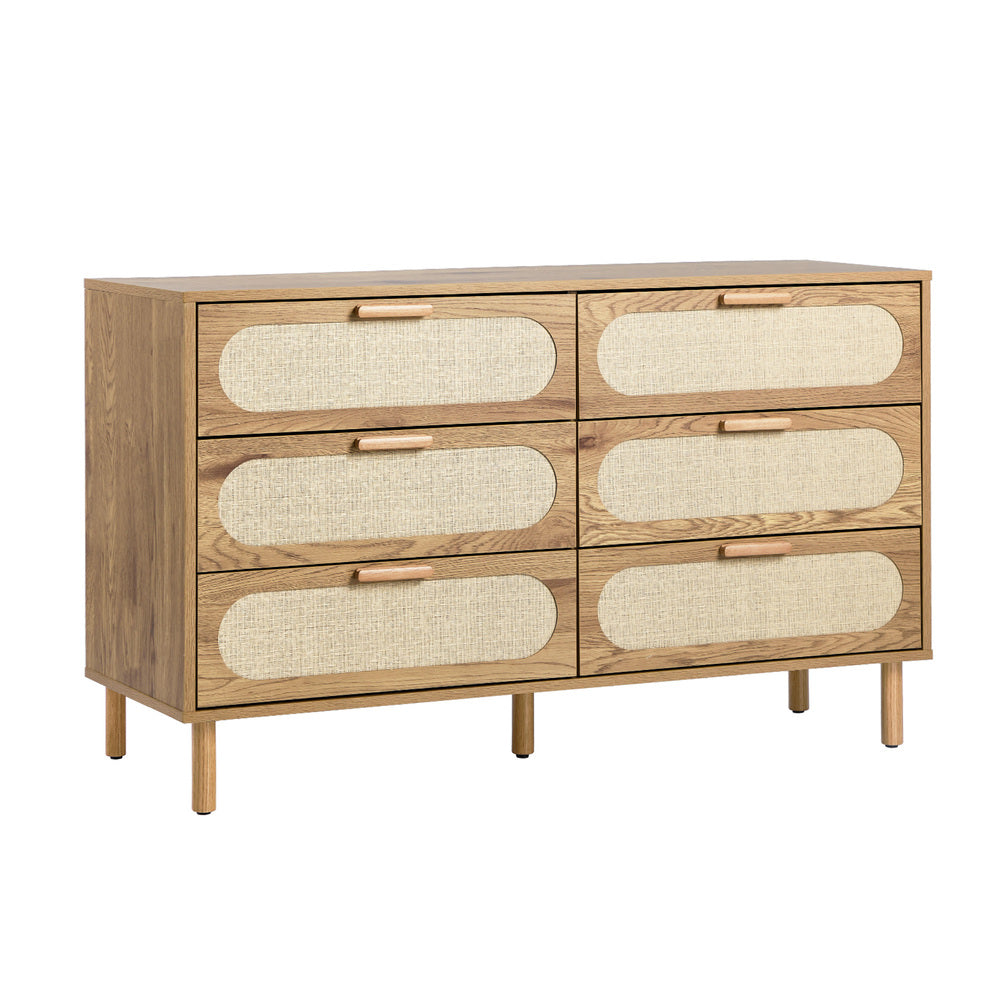 Maison Rattan 6 Chest of Drawers Dresser Cabinet | Rattan Storage Unit Furniture