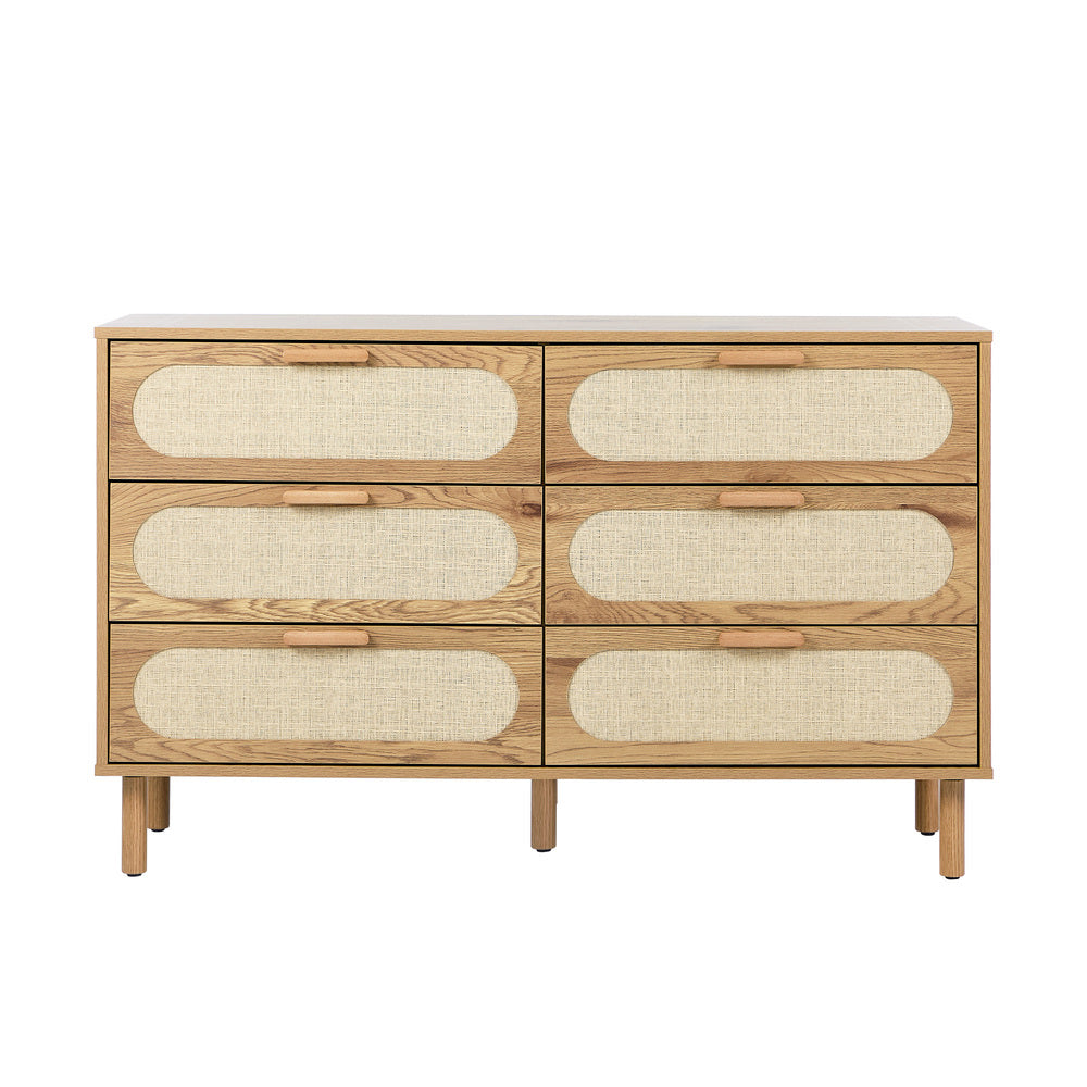 Maison Rattan 6 Chest of Drawers Dresser Cabinet | Rattan Storage Unit Furniture