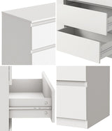 Essenza Modern 6 Chest Of Drawers Storage Cabinet | Elegant Wooden Fingerpull Storage Unit