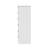 Santori Blanco Modern Chest Of Drawers Storage Cabinet | Elegant White Wooden Tallboy