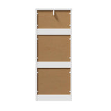 Santori Blanco Modern Chest Of Drawers Storage Cabinet | Elegant White Wooden Tallboy