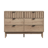 Centrum Aria 6 Drawer Tallboy Dresser | Modern Bedroom Storage Unit Cabinet