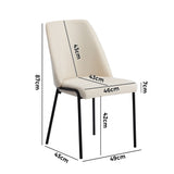 Set of Two Alegro Plush Chenille Fabric Dining Chairs | Premium Soft Touch Fabric Dining Chair Set