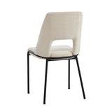 Set of Two Aspire Plush Chenille Fabric Dining Chairs | Premium  Fabric Dining Chair Set