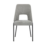 Set of Two Aspire Plush Chenille Fabric Dining Chairs | Premium  Fabric Dining Chair Set