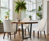 Set of Two Bordeaux Soft Padded Dining Chairs | Premium French Provincial Look Studded Dining Chairs