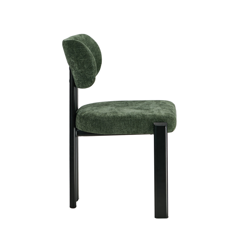 Set of Two Oslo Curved Modern Dining Chairs | Minimalist Luxury Designer Dining Chairs