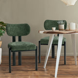 Set of Two Oslo Curved Modern Dining Chairs | Minimalist Luxury Designer Dining Chairs