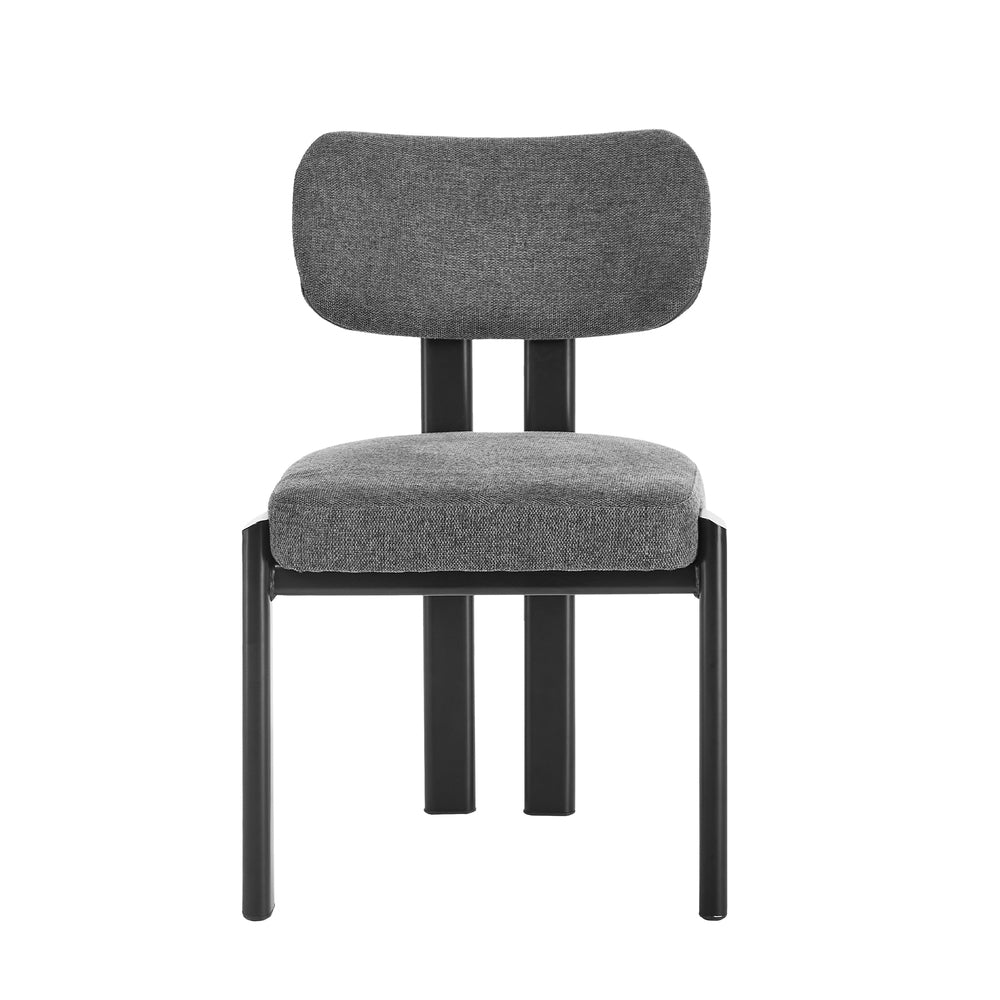 Set of Two Oslo Curved Modern Dining Chairs | Minimalist Luxury Designer Dining Chairs