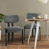 Set of Two Oslo Curved Modern Dining Chairs | Minimalist Luxury Designer Dining Chairs