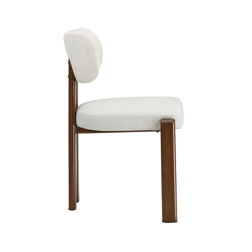 Set of Two Oslo Curved Modern Dining Chairs | Minimalist Luxury Designer Dining Chairs