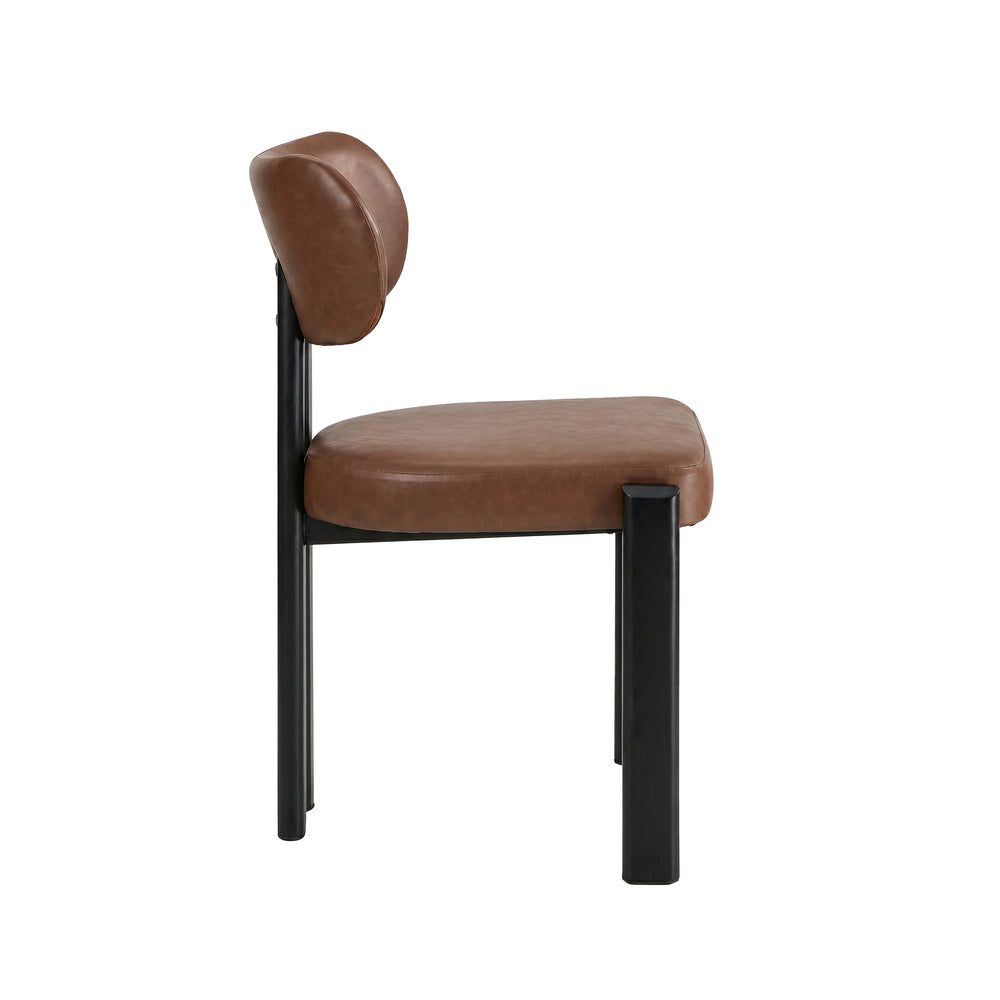 Set of Two Oslo Curved Modern Dining Chairs | Minimalist Luxury Designer Dining Chairs