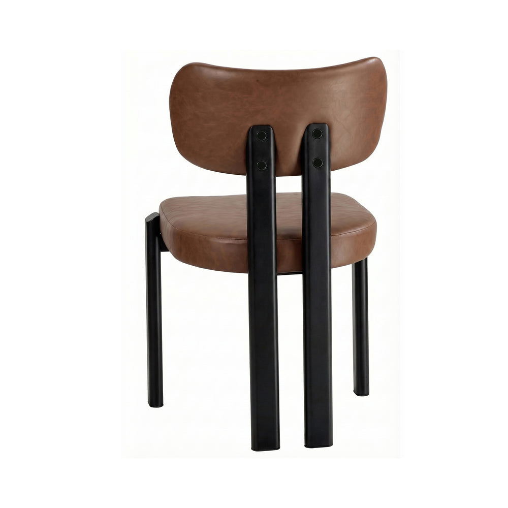 Set of Two Oslo Curved Modern Dining Chairs | Minimalist Luxury Designer Dining Chairs