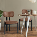 Set of Two Oslo Curved Modern Dining Chairs | Minimalist Luxury Designer Dining Chairs