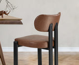 Set of Two Oslo Curved Modern Dining Chairs | Minimalist Luxury Designer Dining Chairs