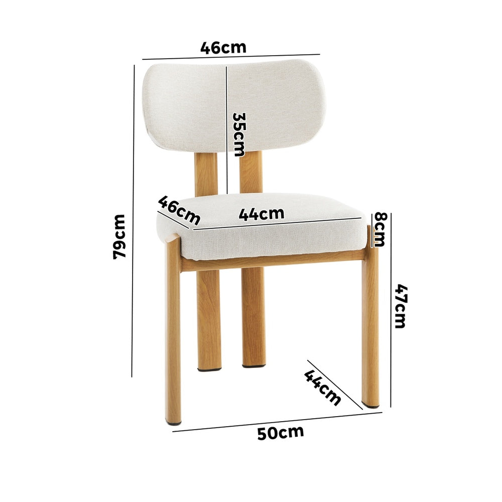 Set of Two Oslo Curved Modern Dining Chairs | Minimalist Luxury Designer Dining Chairs