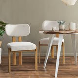 Set of Two Oslo Curved Modern Dining Chairs | Minimalist Luxury Designer Dining Chairs