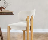 Set of Two Oslo Curved Modern Dining Chairs | Minimalist Luxury Designer Dining Chairs