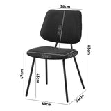 Set of Two Ferrara Fabric Dining Chairs | Premium Boucle or Fabric Dining Chair Set