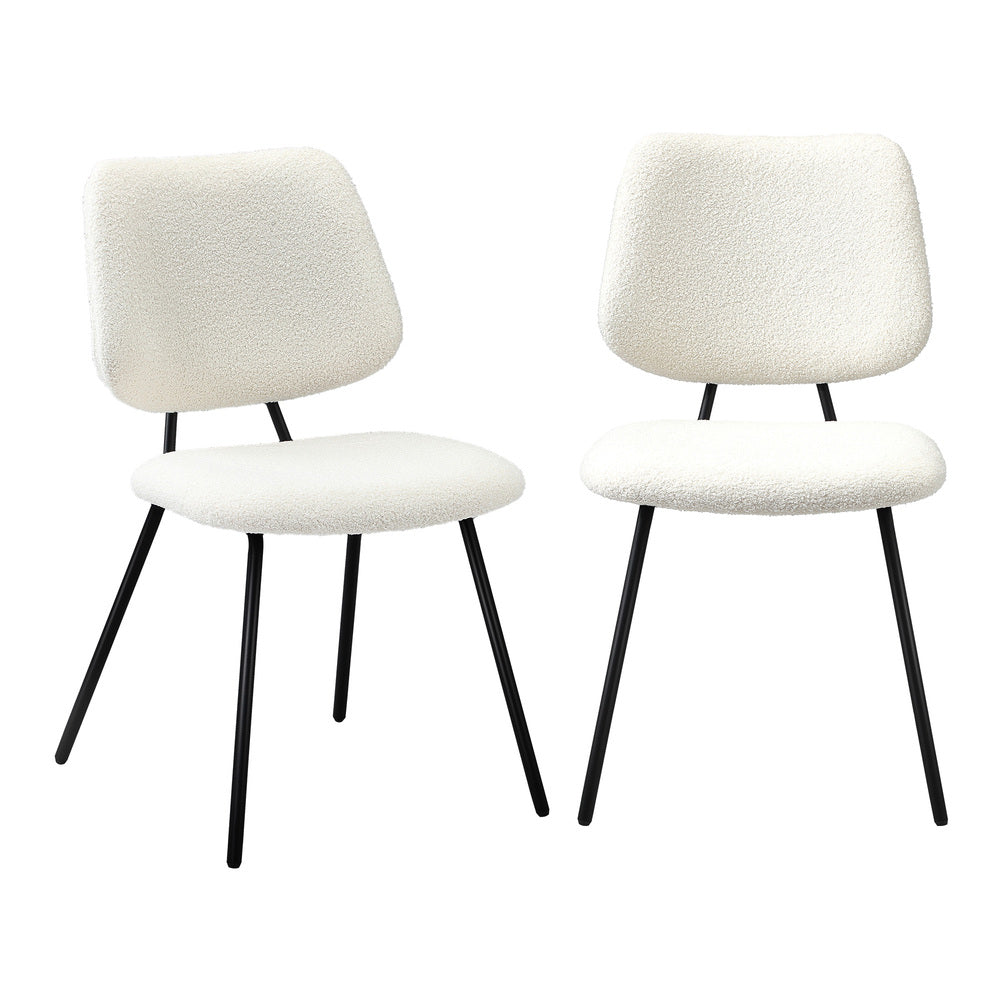 Set of Two Ferrara Fabric Dining Chairs | Premium Boucle or Fabric Dining Chair Set