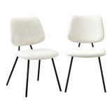 Set of Two Ferrara Fabric Dining Chairs | Premium Boucle or Fabric Dining Chair Set
