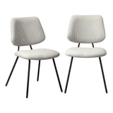 Set of Two Ferrara Fabric Dining Chairs | Premium Boucle or Fabric Dining Chair Set