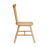 Set of Two Amolfo Designer Dining Chairs | Retro Style Wooden Variety Dining Chairs