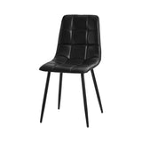 Set of Four Milano Premium PU Leather Dining Chairs | Plush Durable Padded Dining Chairs