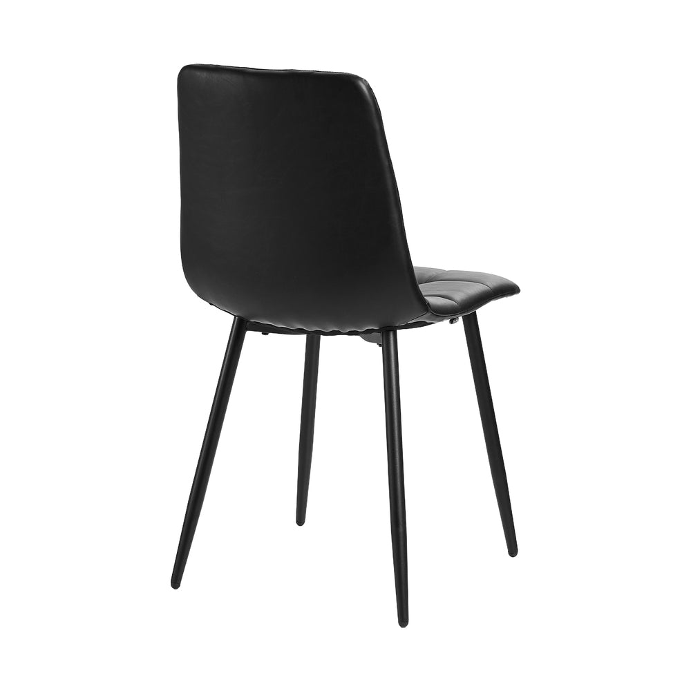 Set of Four Milano Premium PU Leather Dining Chairs | Plush Durable Padded Dining Chairs