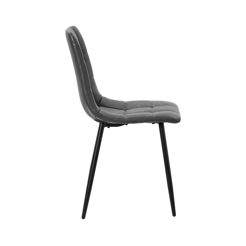 Set of Four Milano Premium PU Leather Dining Chairs | Plush Durable Padded Dining Chairs