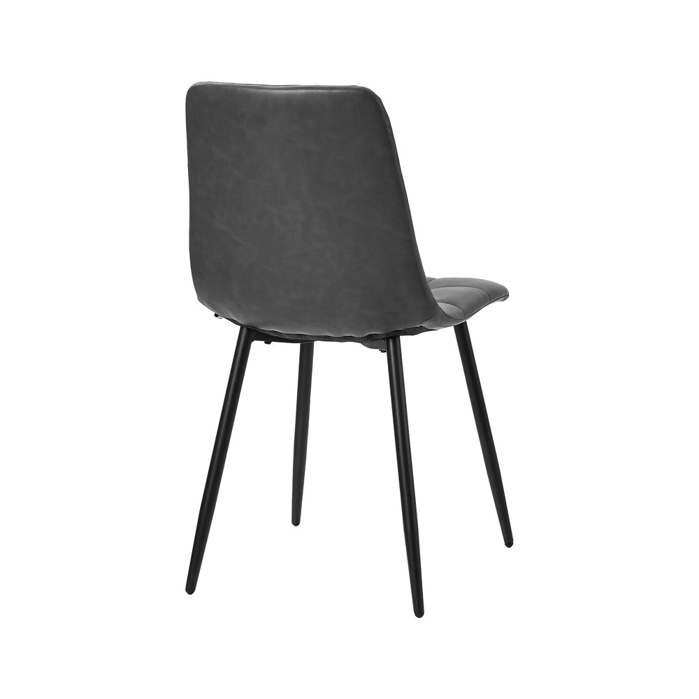 Set of Four Milano Premium PU Leather Dining Chairs | Plush Durable Padded Dining Chairs