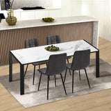 Set of Four Milano Premium PU Leather Dining Chairs | Plush Durable Padded Dining Chairs