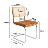 Set of Two Amolfo Designer Dining Chairs | Retro Style Wooden Variety Dining Chairs