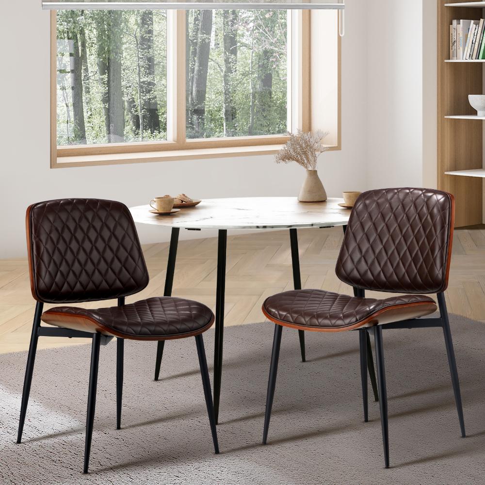 5 or 7 Piece Miami Eamos 120cm Marble Table Dining Set | Retro Metal Wood Dining Table Set