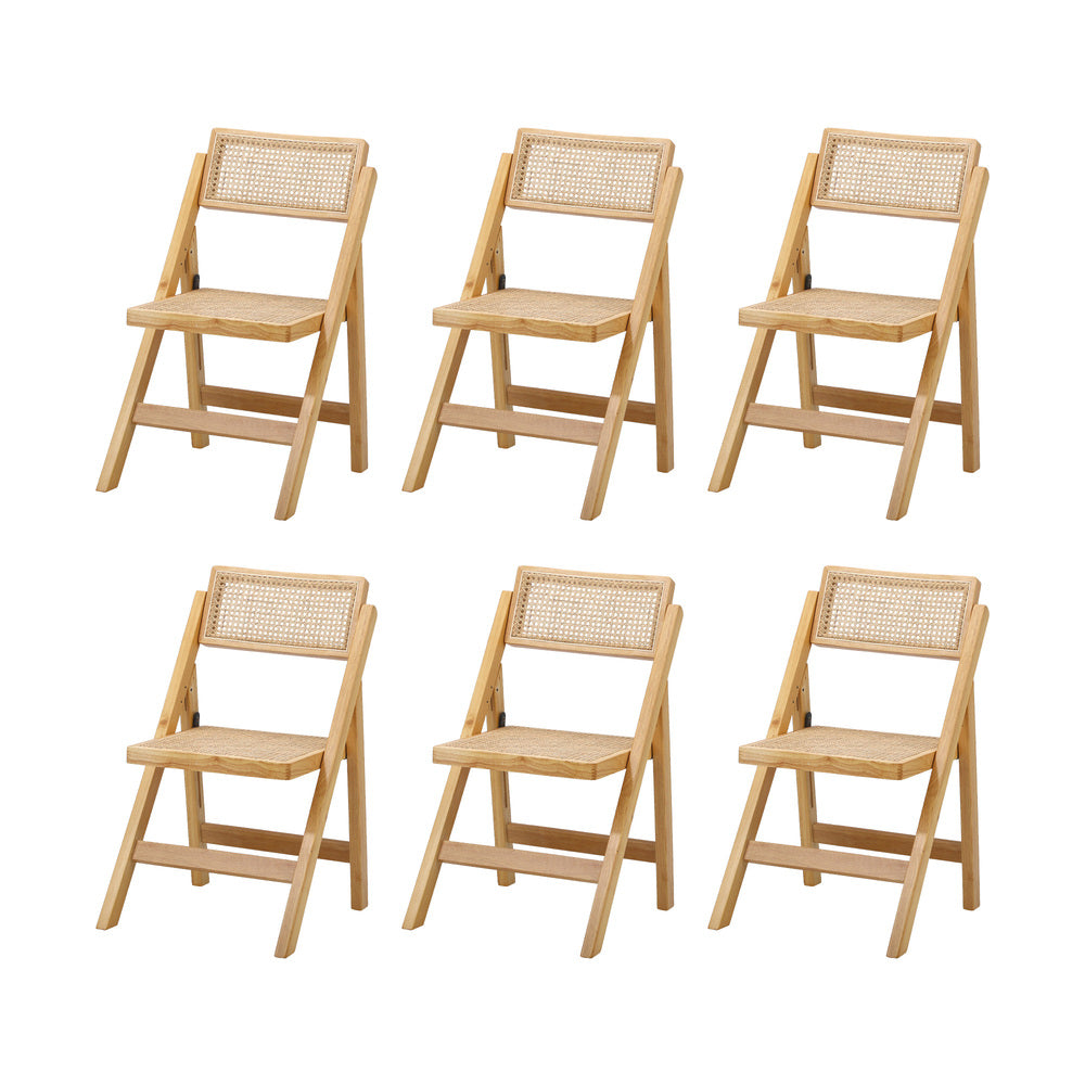 Amolfo Premium 180cm Dining Table and Rattan Chairs Set | 5-7 Seater Modern Dining Table Set with Foldable Chairs