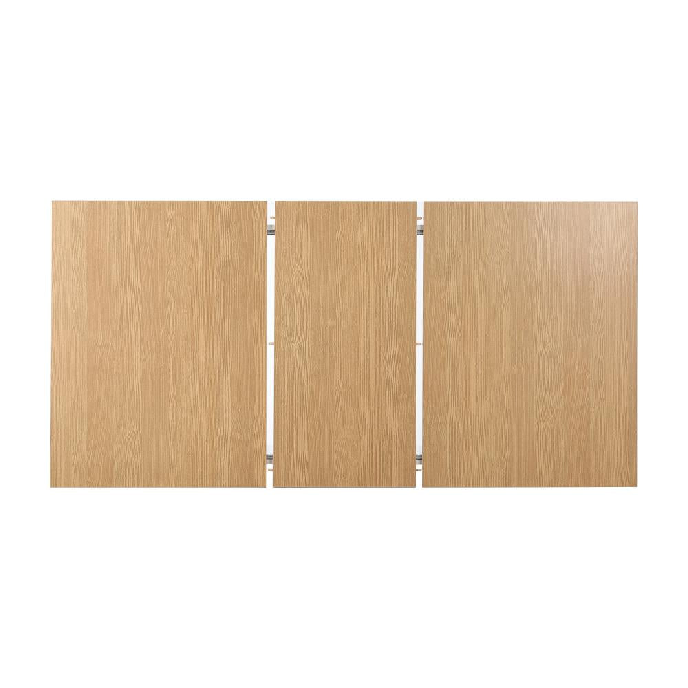 Bianco Nuvo Extendable Dining Table and Chairs Set | Wood and White Modern Kitchen Table and Chairs Package