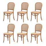 Rialto Vintage Extendable Dining Table Set | 5-7 Seater Premium Dining Table and Wooden Rattan Chairs Set
