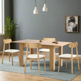 Orebello Extendable 120-160cm Dining Table Set | 5-7 Seater Premium Modern Dining Table Set