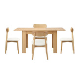Orebello Extendable 120-160cm Dining Table Set | 5-7 Seater Premium Modern Dining Table Set