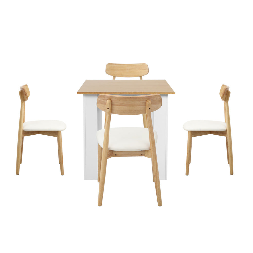 Orebello Extendable 120-160cm Dining Table Set | 5-7 Seater Premium Modern Dining Table Set